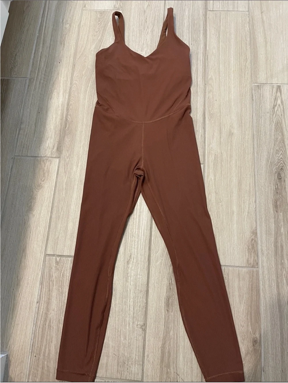 Lululemon Align Ribbed Bodysuit Roasted Brown 25